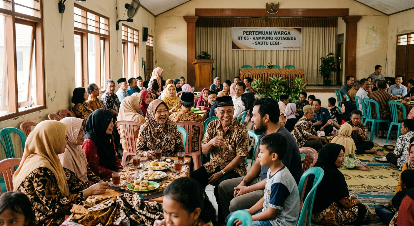 Pertemuan komunitas LIVESGP SARMI - masyarakat Indonesia berkumpul bersama